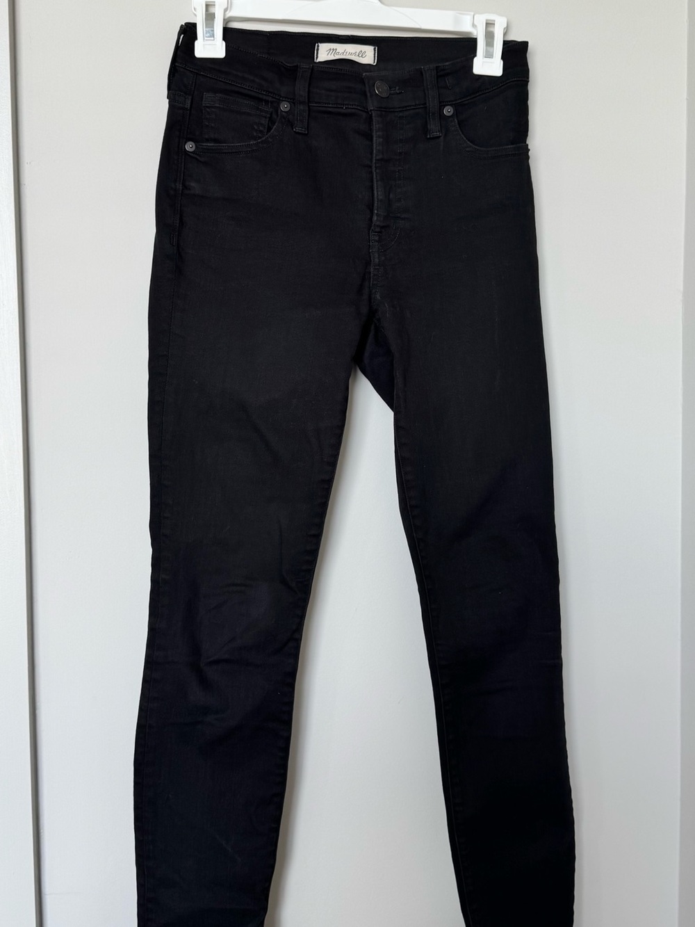 Madewell Women’s 9” High-Rise Skinny Black Stretch Jeans
